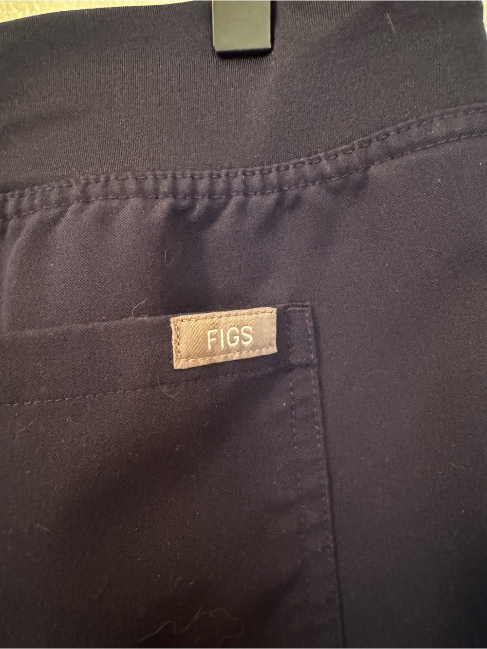 FIGS Navy Straight-Leg Scrub Pants with Drawstring Waist - Picture 8 of 10